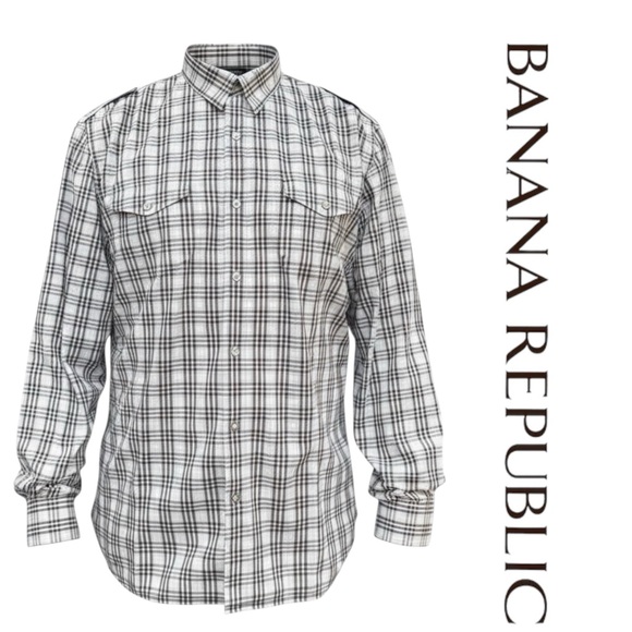Banana Republic Other - Banana Republic Men’s Plaid Button-Down Shirt – Size L